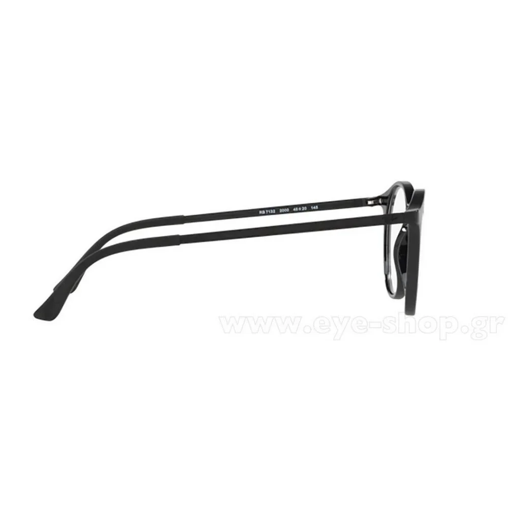 RAYBAN Men Eyeglasses RX7132-2000 Shiny Black 50-20-145